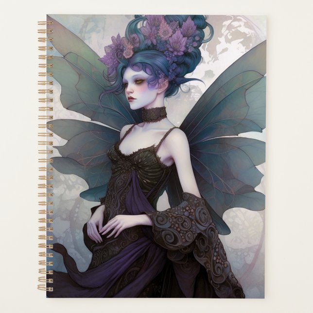 Agenda Gótico Dark Fairy Girl Fantasy Art (Frente)