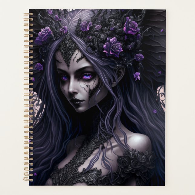 Agenda Gótico Fada Gothic Fantasy Art Planner (Frente)