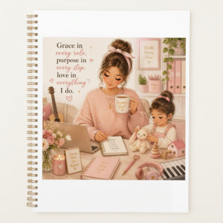 Agenda Graça em Cada Papel Design de Vida de Mãe