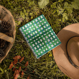 Agenda Grade de aquarela - verde