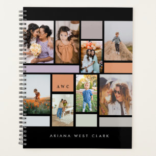 Agenda Grade de Fotos da Família de Colagem de Fotos Mod