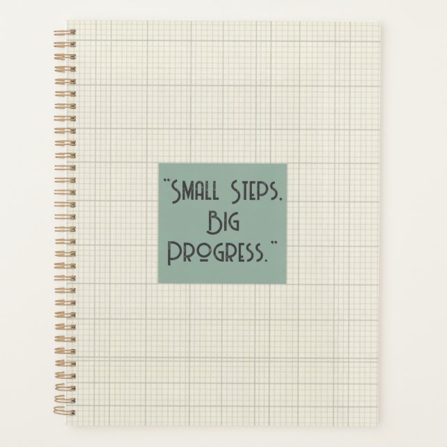 Agenda Grade Sutil - Arte de Capa Moderna (Frente)