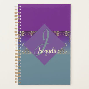 Agenda Gradiente Azul Roxo, tal como Fabergè