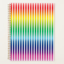 Agenda Gradiente moderno do arco-íris e faixas verticais 