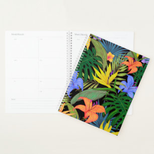 Agenda Gráfico da Flor Tropical Hawaii Aloha