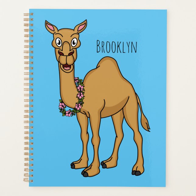 Agenda Gráfico de desenhos do camelo feliz (Frente)