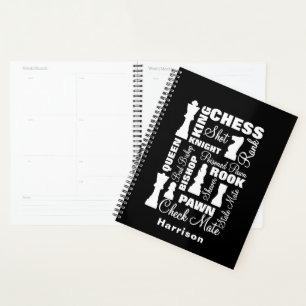 Agenda Gráfico Personalizado de Tipografia de Jogadores
