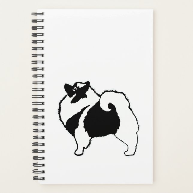 Agenda Gráficos Keeshond - Arte de Cachorro Original (Frente)