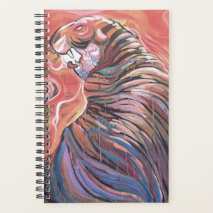 Agenda Grafite Tiger Modern Art Bright Diário