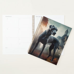 Agenda Grande Danês Halloween Assustador