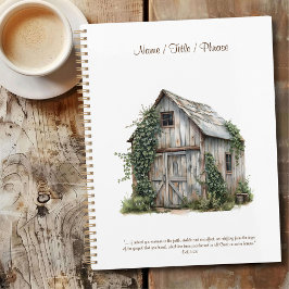 Agenda Grande Empresa Personalizada Rustic Country