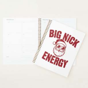 Agenda Grande Energia de Nick Piada de Natal Engraçada e 