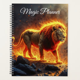 Agenda Grande incêndio selvagem de um poderoso predador d