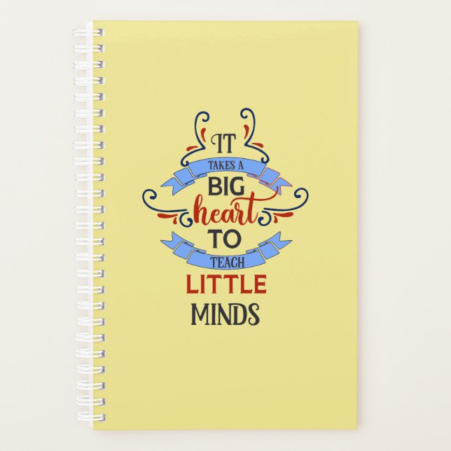 Agenda Grande Professor de Coração Planner Espiral (Frente)