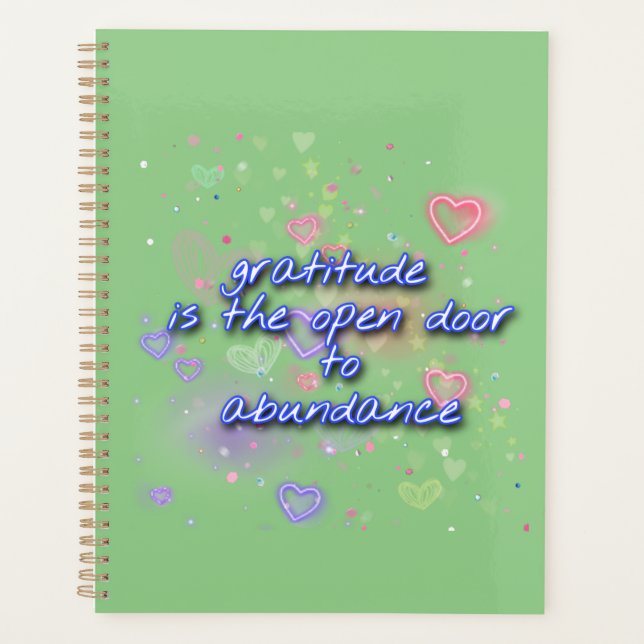 Agenda gratidão é porta aberta à abundância (Frente)