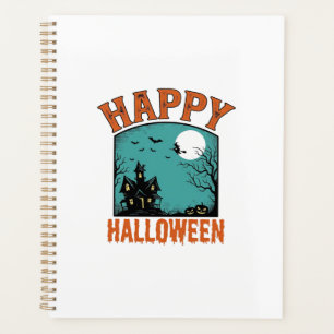 Agenda Grave Engravura Feliz Halloween Casa Assombrada De