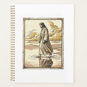 Agenda Gravura da Caminhada Espiritual na Água Vintage
