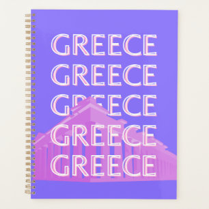 Agenda Grécia, Arte Viagem de Atenas, Arte RetroViagem