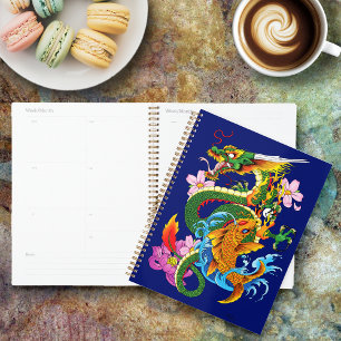 Agenda Green Dragon Koi Fish