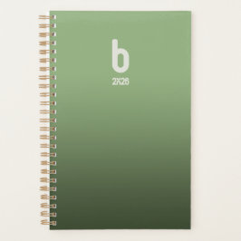 Agenda Green Spiral Planner – 2026 Breath