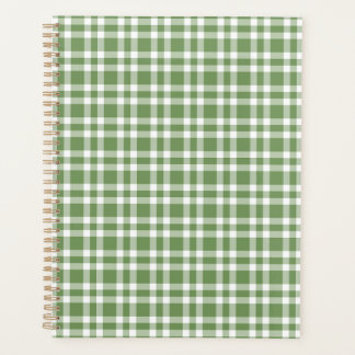 Agenda Green White Plaid Pattern