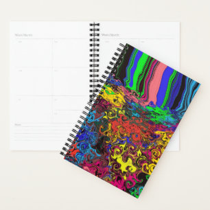 Agenda Grelhas coloridas abstrato / Empurradas /