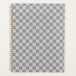 Agenda Grey Gray Checkered Checkerboard