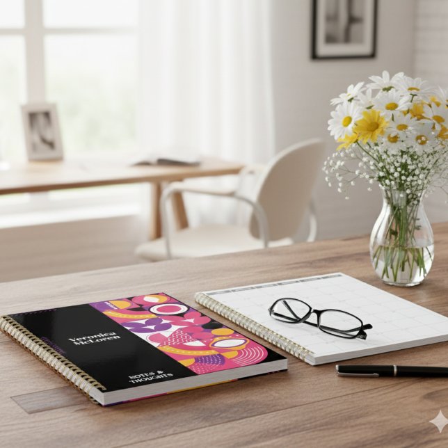 Agenda Groovy Geometry Planner: Faça você personalizado (Groovy Geometry Planner 2026 – Custom DIY Design)