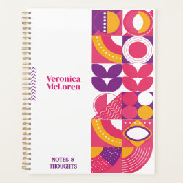 Agenda Groovy Geometry Planner: Faça você personalizado