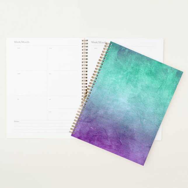 Agenda Grunge Colors - Teal & Purple (Exibição)