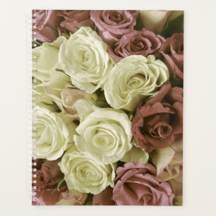 Agenda Grunge vintage retro rosas flores florais
