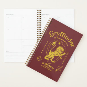 Agenda GRYFFINDOR™ Determinação Coragem Bravura Brasão