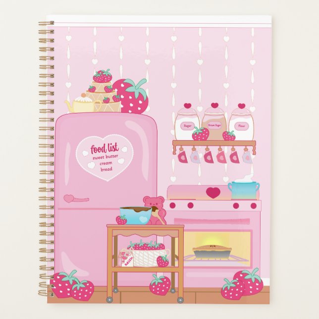 Agenda Gummi Sweet Baking Bear Spiral Planner (Frente)