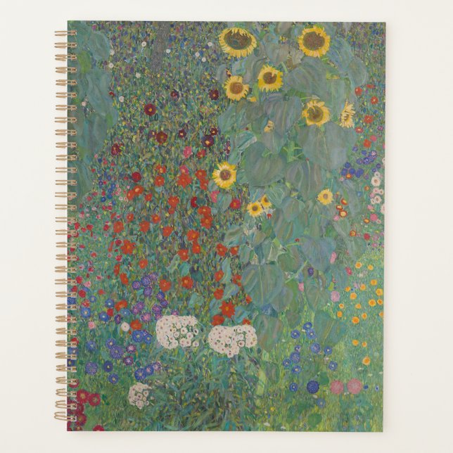 Agenda Gustav Klimt - Jardim de Fazenda com Girassóis de  (Frente)