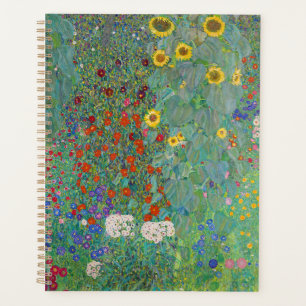 Agenda Gustav Klimt - Jardim do País com Girassóis