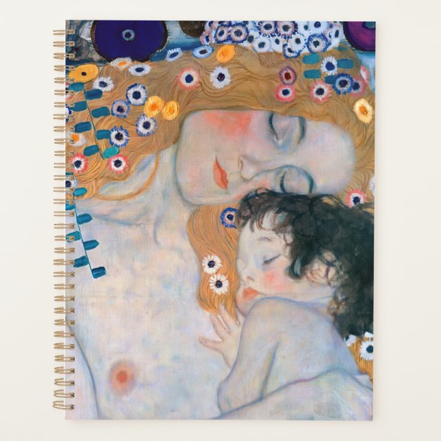 Agenda Gustav Klimt - Mãe e Filho (Frente)
