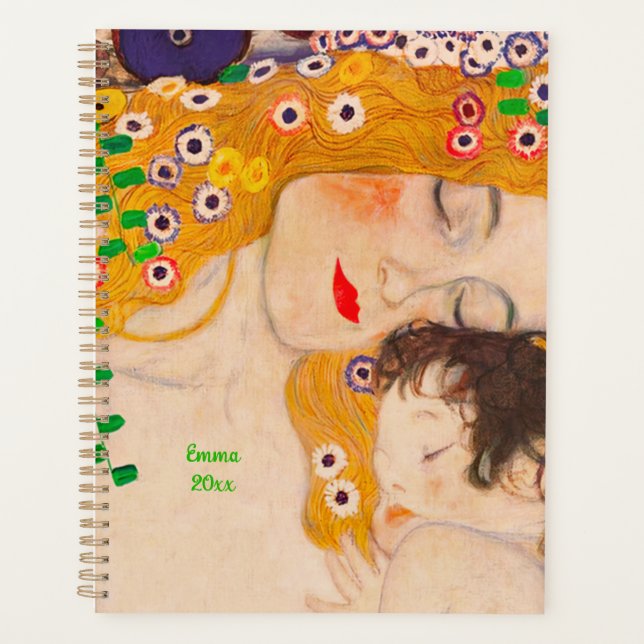 Agenda Gustav Klimt - Mãe e Filho (Frente)