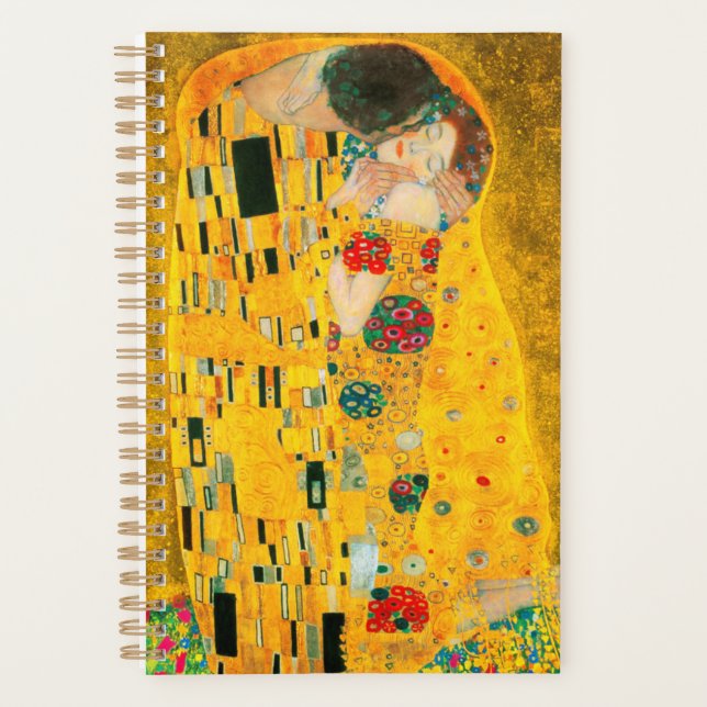 Agenda Gustav Klimt O Beijo (Frente)