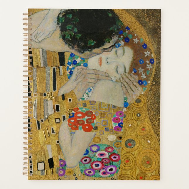 Agenda Gustav Klimt-The Kiss(detalhe) | Trabalho de arte  (Frente)