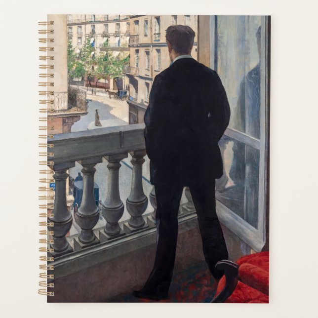 Agenda Gustave Caillebotte - Homem na Janela (Frente)