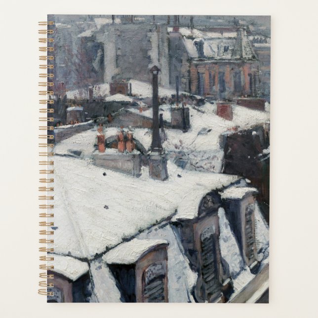 Agenda Gustave Caillebotte - Telhados na neve (Frente)