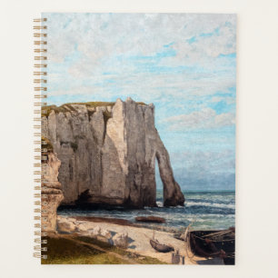 Agenda Gustave Courbet - Cliff no Etretat após a tempesta