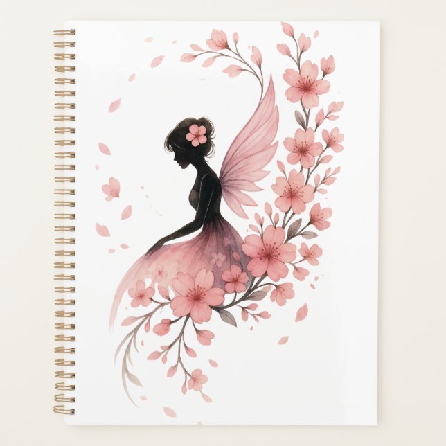 Agenda Hada Rosa con Flores de Sakura (Frente)