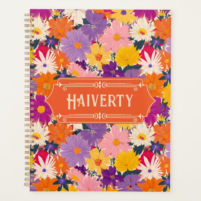 Agenda Haiverty Crowded Blooms Modern Floral (Frente)