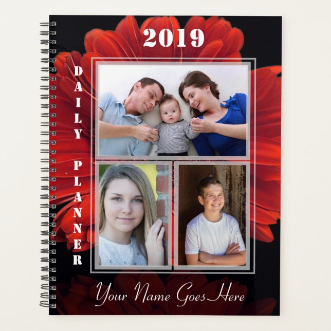 Agenda HAMbWG - Flores de Gerador Vermelho (Frente)