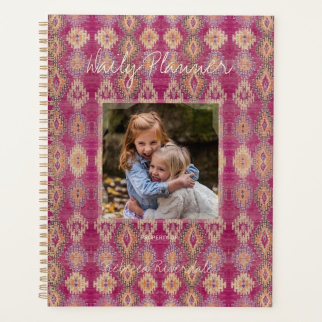 Agenda HAMbyWG - Photo Daily Planner - Magenta Indian (Frente)