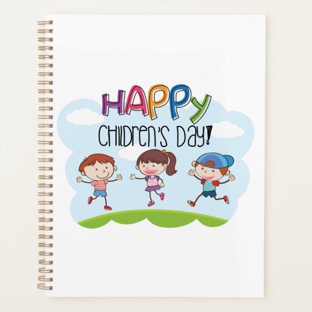 Agenda Happy Childrens Day Kids Celebration (Frente)