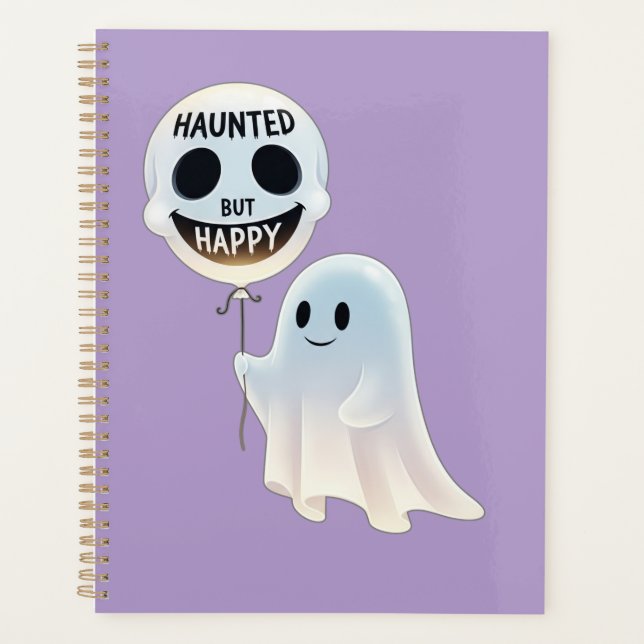 Agenda Happy Kawaii Ghost with Skull Balloon (Frente)