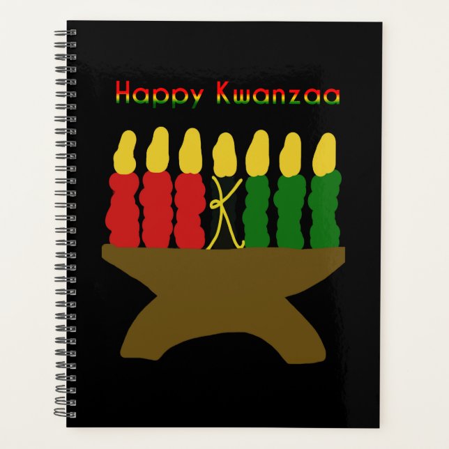 Agenda Happy Kwanzaa Kinara (Frente)