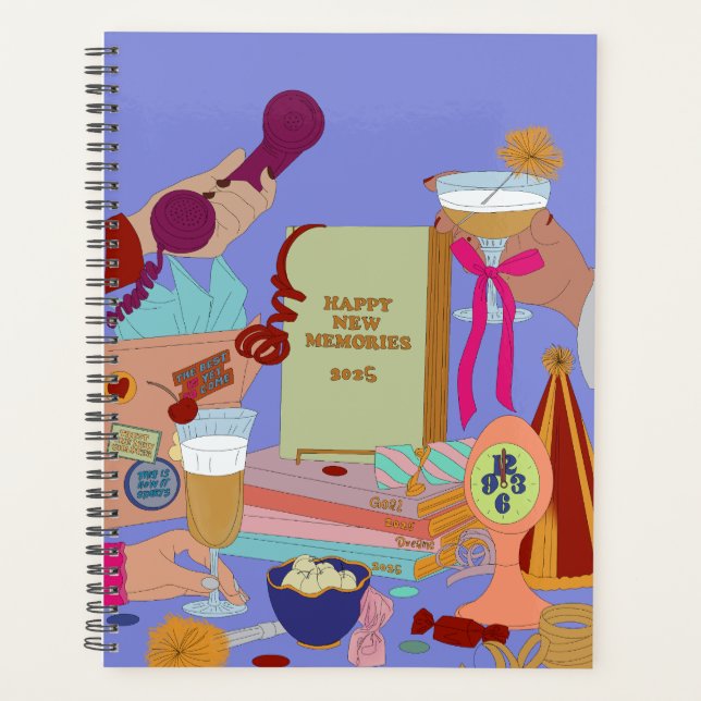 AGENDA HAPPY NEW MEMORIES SCHEDULE 2025 (Frente)